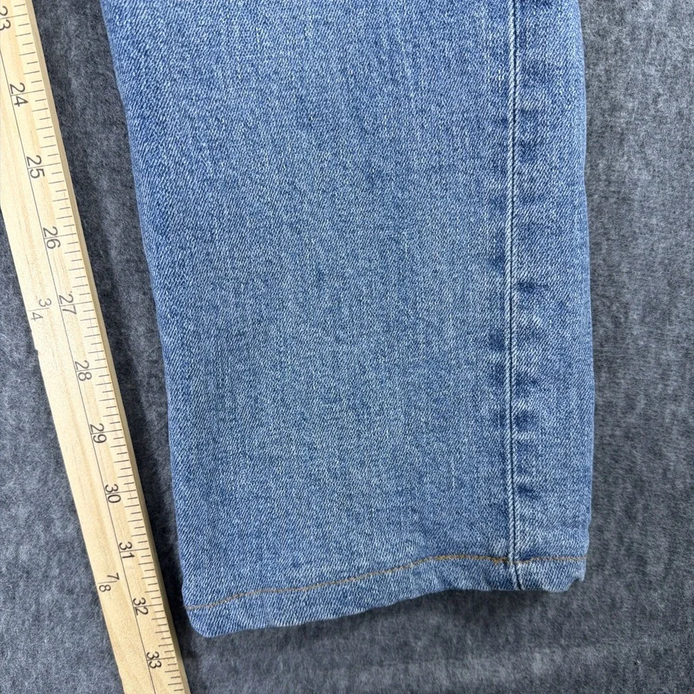 Lands End Straight Leg Jeans 36X32 Square Rigger Slim Fit Classic Outdoors